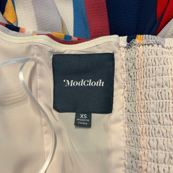 ModCloth frequent piquant striped halter dress Women’s SZ XS in Multicolor - Picture 7 of 9